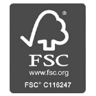 Certificación de calidad FSC del laminado utilizado en la fabricación de muebles de oficina Dunati.
